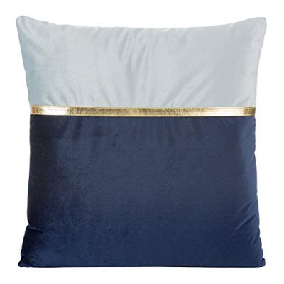 Eurofirany kuddöverdrag kuddöverdrag soffkuddar dekorationskudde dubbelpack 2-pack huvudkuddfodral dekorationskudde sittkudde, stålgrå, 45 x 45 cm, 2