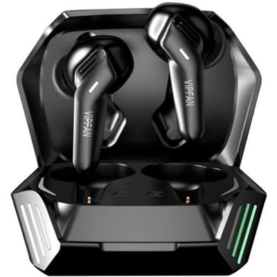 Vipfan T07 bezprzewodowe słuchawki gamingowe, Bluetooth 5.0 (czarne)