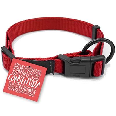 Consentida cn205398 Collana Sicurezza Liso T-3, 33 – 50 x 2 cm, L, Rosso