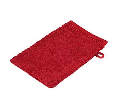 Gözze - Lot de 4 Gants de Toilette, Berlin, 100% Coton, 17 x 24 cm - Bordeaux