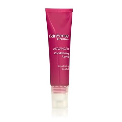 SkinSense Advanced Conditioning Lip Oil 10ml, Lip Balm for chapped lips, Lip Oil Gloss, Rollerball Lip Moisturizer, Anti-Ageing Lip care