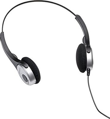 GRUNDIG Digta 565 Black/Silver Headband Wired Headset – Headsets (Headband Hairband, On Ear, 95dB, 2.6 m, Black/Silver)