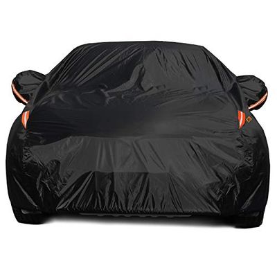 Dresmannst Color Rain Time Bâche de Voiture, Protection UV, Coupe-Vent, Anti-poussière, Anti-Rayures, pour extérieur, Universelle, pour berline, Taille M