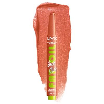 NYX Professional Makeup Fat Oil Slick Click, Bálsamo Labial Brillante Hidratante, Para unos Labios Heavys, 12h de Hidratación, Con Aceites de Aguacate, Frambuesa y Mora, Tono: Hits Different, 2 g