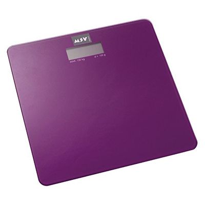 Bilancia pesapersone MSV in vetro viola