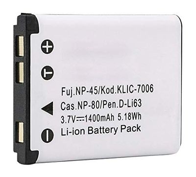 Amsahr Grade A de células de bateria (700 mAh, 3,7 V) para Olympus cinzento