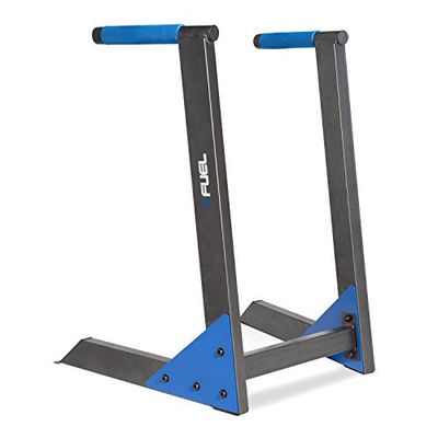 Fuel Pureformance Deluxe Bodyweight Training Dip Station Zwart/Blauw - Deluxe Dip Station