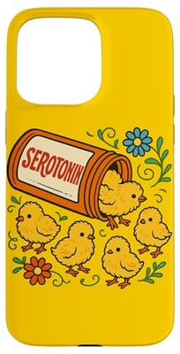 Serotonina Baby Pulcini Design Terapia umorismo carino pollo bambino Custodia per iPhone 15 Pro Max