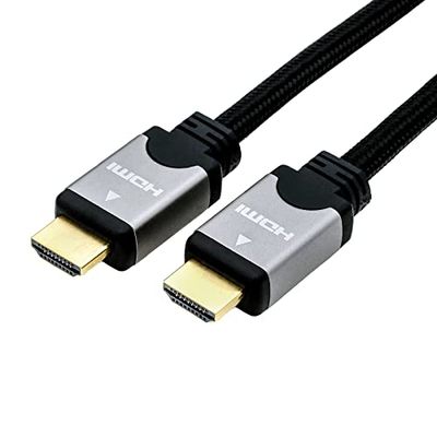 ROLINE HDMI High Speed kabel med Ethernet, ST-ST, svart/silver, 3 m