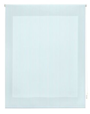 Blindecor Estore de enrolar tecido, riscas turquesa, 110 x 180 cm