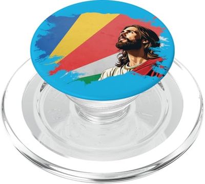 Herencia de Seychelles Orgulloso Cristiano PopSockets PopGrip para MagSafe
