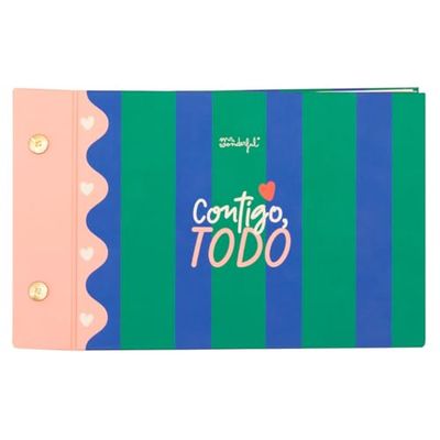 Mr. Wonderful - Photo Album - With You, Everything - Includes Sticker Sheet - Personalized Photo Album - 64 Pages