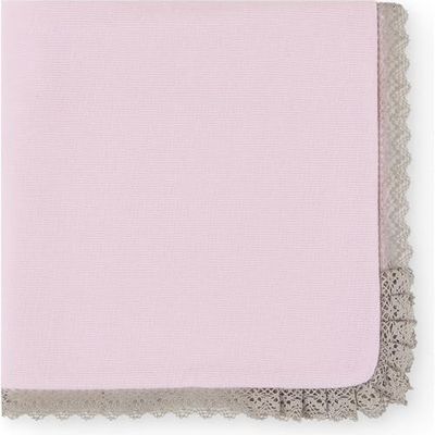 BABIDU Babydeken voor pasgeborenen, 100% katoen, zacht en comfortabel, elegant design met kant, ideaal voor ziekenhuis, draagtas en dagelijks gebruik, babydeken voor lente, zomer en winter
