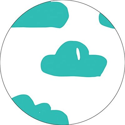 Bonateks, Round Digital Printed Mouse Pad, Non-Slip Base, for Office and Home, Diameter:22cm