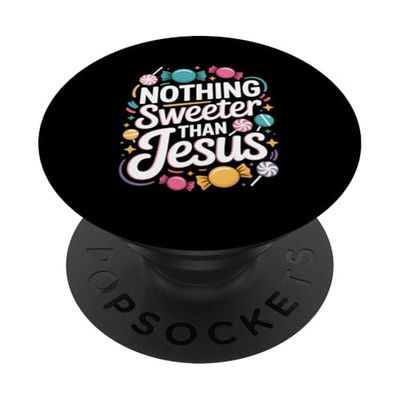 Nada Más Dulce Que Jesús Mensaje Cristiano PopSockets PopGrip Adhesivo