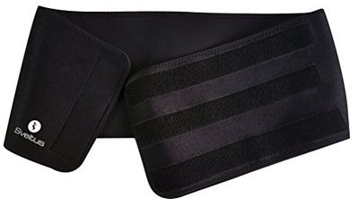 SVELTUS zweetgordel unisex volwassenen, zwart