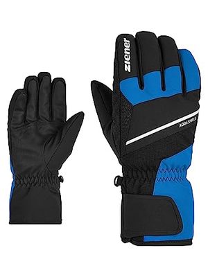Ziener GEZIM Guanti da sci/sport invernali da uomo, impermeabili, traspiranti, blu persiano, 11,5