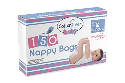 Cotton Tree ESSENTIAL FRAGRANCED NAPPY BAGS, 150pk