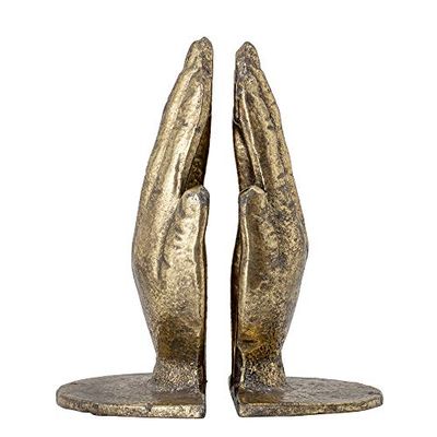 Bloomingville Set of 2 Brass Iron Bookends