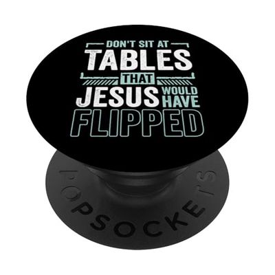 Cristiano divertido no se siente en las mesas que Jesús ha PopSockets PopGrip Adhesivo