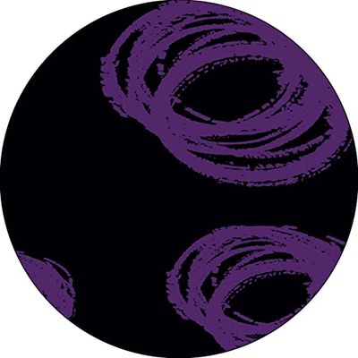 Bonateks, Ronde digitaal bedrukte muismat, antislip onderkant, voor kantoor en thuis, diameter: 22 cm