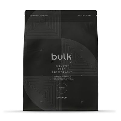 Bulk Elevate Zero, Pre Workout, Pineapple and Grapefruit, 440 g