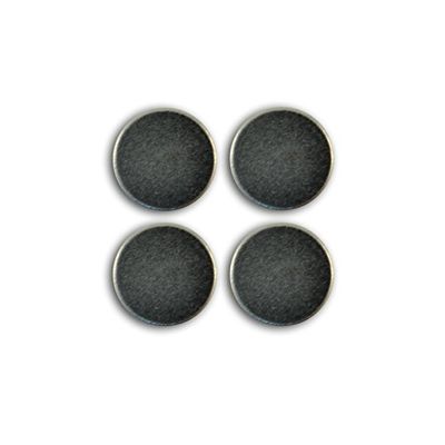Mahé magnet rund extra stark, metall, grå, 9,5 x 8,5 x 0,5 cm