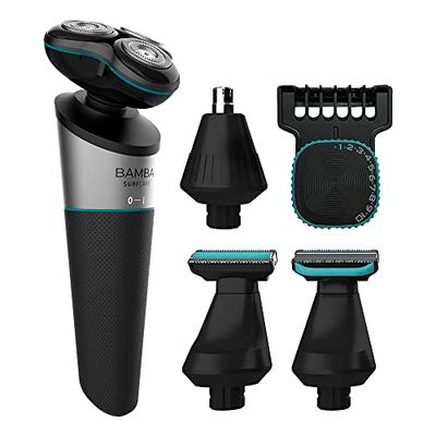 Cecotec Bamba PrecisionCare 5-in-1 Multifunctional Razor Lithium Battery, 90 Minutes Autonomy, Waterproof, Stainless Steel Blades, LED Display, IPX5