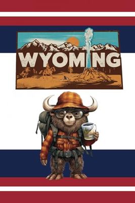 Wyoming Notebook: 6x9 Inch, 100 Page Wide-Ruled Notebook with Wyoming-Themed Cover