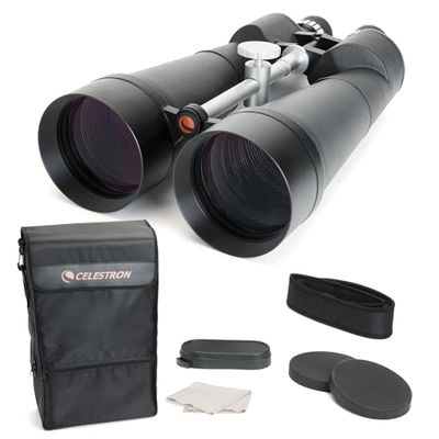 Celestron 71017 SkyMaster 25x100 mm, binocolo a prisma di Porro con lenti multistrato, vetro a prisma BaK-4 e custodia per il trasporto, nero