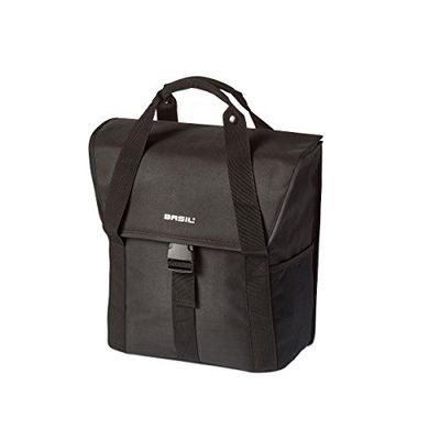 Basil, Side Bag Go 18 Litre Black Unisex Adulto, 18 L EU