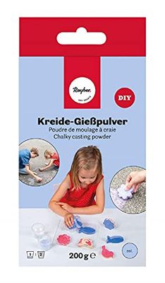 Rayher 34465360 Gesso in polvere 200 g, SB-Box 200g,Blu (Celeste)