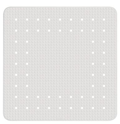 WENKO Alfombra ducha Mirasol 54x54 cm, Blanco, White