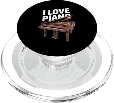 I Love Piano Grand Instrument PopSockets PopGrip for MagSafe
