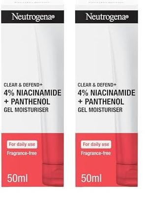 Neutrogena® Clear & Defend+ Gel Moisturiser with Niacinamide & Panthenol (Pack of 2)