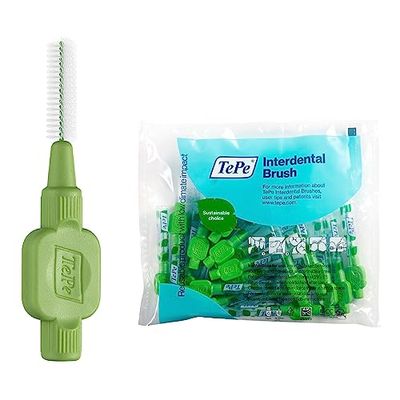 Brossettes Interdentaires, Originales, Vert 0.8mm/ISO 5, 8pcs, élimine la plaque dentaire, nettoyage efficace entre les dents, pour espaces intermédiaires