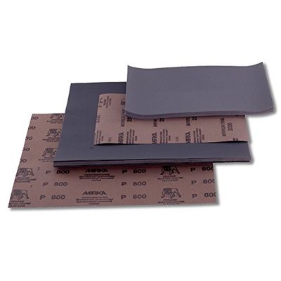 Papel DE LIJA DE Latex RESISTENTE AL Agua 230 MM X 280 MM P 240 50 UNIDADES