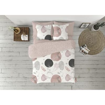 Pierre Cardin Edesia beddengoedset, roze, voor bedden van 150 cm breed, 3-delig