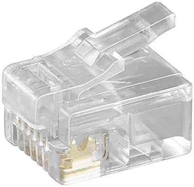 Microconnect KON502-10 cavo di collegamento RJ12 Trasparente