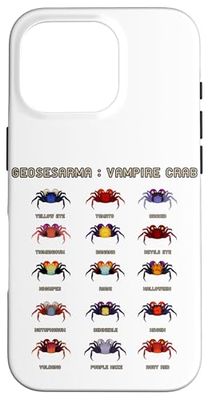 Geosesarma Vampire Crab Of The World Exotic Crustacean Pet Case for iPhone 16 Pro