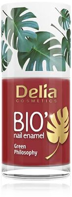 Delia Cosmetics - Esmalte de uñas Bio Green - Apto para veganos- Opacidad y brillo perfectos - Aplicación fácil y rápida - Ingredientes naturales - Color de larga duración hasta 6 días - 11ml