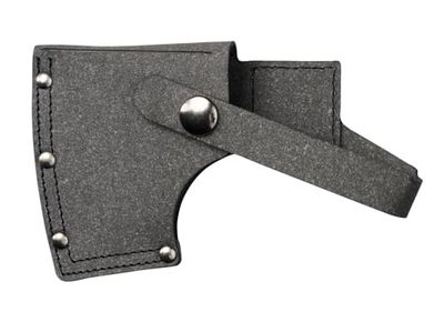 Fiskars bijlenschede, leren schede voor Fiskars bijlen (N7, X5, X7, A5 en A6), gerecycled leer, grijs, S, 1057532
