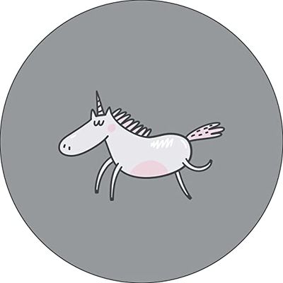 Bonateks, Ronde digitaal bedrukte muismat, antislip onderkant, voor kantoor en thuis, diameter: 22 cm