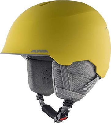 ALPINA Unissexo - crianças, MAROI JR capacete de esqui, Curry-Grey Matt, 53-57 cm