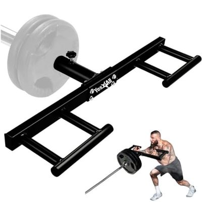 Yes4All Viking persbevestiging voor standaard 2 inch Olympische Barbell - 3 handgrepen voor verhoogde veelzijdigheid