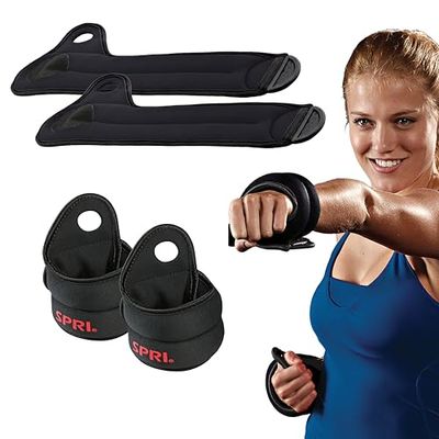 SPRI 4lb thumblock Wrist Weight Set Weights, Sports & Outdoor, Black, Talla única