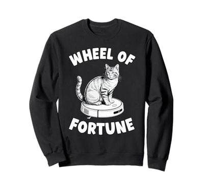 Wheel Of Fortune Robot Vacuum Cleaner Funny Cat Sweatshirt