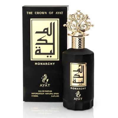 The Crown Of Ayat 100 ml - Parfum Fabriqué à Dubaï EDP Arabe Pour Hommes et Femmes - Oud Oriental Avec des Notes de Vanille Citron Cuir Ambre Orange et Musc - (Monarchy)