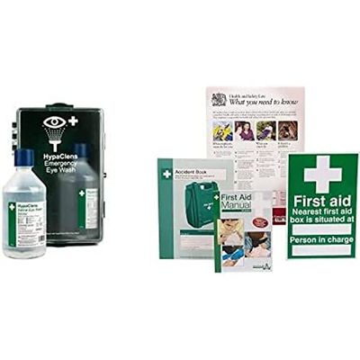 HypaClens Sterile Eye Wash Cabinet with HSE Compliance Supersize Kit