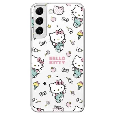 Flexibele beschermhoes voor Samsung S22 Plus, met Hello Kitty op stickers
